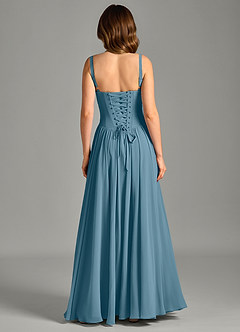 Azazie Evadina Suknie dla druhen Linia A Gorset Szyfon Do ziemi Sukienka image2