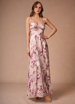 Amorelle Mauve Floral Maxi Dress image4