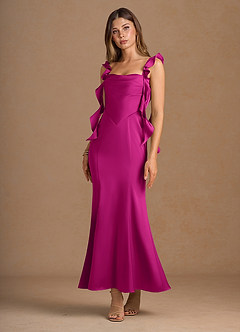 Vestido Rosa Caliente Largo Lilibet image4