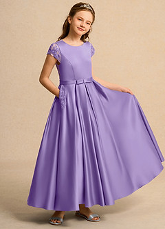 Azazie Bunny Junior Formal Flower Girl Klänningar Klä Balklänning i Spets image1