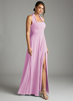 Azazie Tamira Suknie dla druhen Linia A Pofałdowany Szyfon Do ziemi Sukienka image8