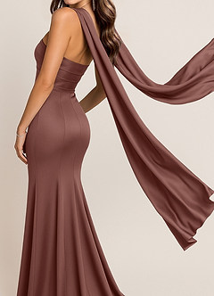 Azazie Matching Color Stretch Satin Scarf