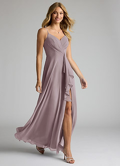 Azazie Akita Bridesmaid Dresses Dusk A-Line Chiffon Dress image2