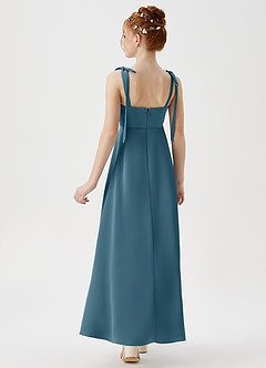 Azazie Rosey Junior Robe Trapèze en Satin extensible Encolure en Forme de Cœur Bermude image6