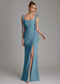Azazie Jessamine Bridesmaid Dresses Bermuda Mermaid Corset Chiffon Dress image4