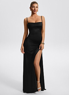 Milena Black Maxi Dress image5