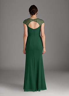 Azazie Blanchett Final Sale Dark Green Mermaid Sequins Chiffon Dress image5