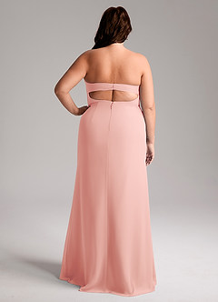 Azazie Leonis Bridesmaid Dresses Rosette Sheath Strapless Chiffon Convertible Dress image10
