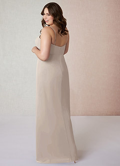 Azazie Tayla Final Sale Frost Sheath Chiffon Dress image9