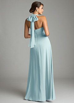 Azazie Tamira Suknie dla druhen Linia A Pofałdowany Szyfon Do ziemi Sukienka image8