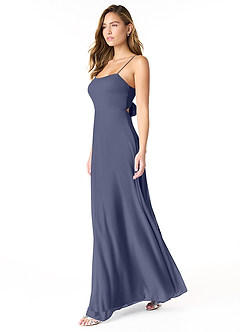 Azazie Rae Bridesmaid Dresses Stormy A-Line Bow Mesh Dress image4