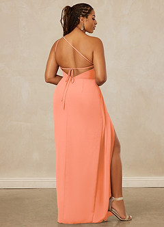 Christian Siriano Bridal for Azazie 1003 Bridesmaid Dresses Sunset Sheath One Shoulder Chiffon Dress image9