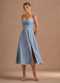 Vestido Azul Pálido Midi Evelyne image4