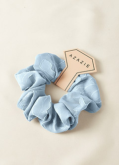 front Matching Color Bridesmaid Floral Burnout Over Size Scrunchie Set