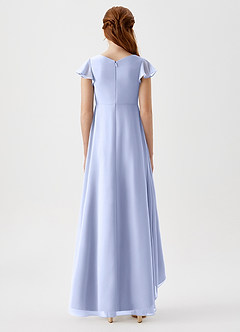 Azazie Breanne Junior Ice A-Line Chiffon Dress image5