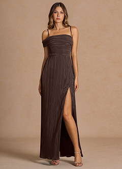 Robe Longue Chocolat Isolde image4