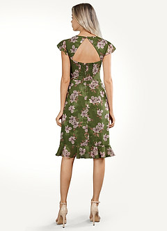 Katie Green Floral Midi Dress image5