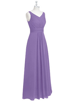 Azazie Pierrette Bridesmaid Dresses Tahiti A-Line Pleated Chiffon Dress image9