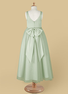 Dusty Sage A-Line Strap Tulle Dress main image 1