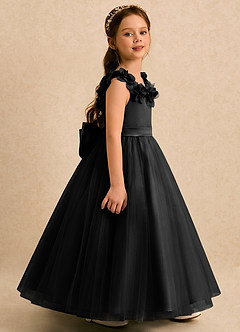 Azazie Eden Flower Girl Klänningar Klänning Balklänningsmodell i Tyll Plisserad image3