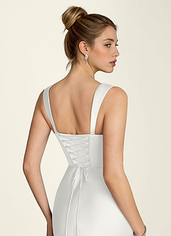Lorelei Weiß Meerjungfrauenkleid aus Satin mit Korsett image6