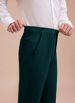 front Ethan Pine Refined Weave Dress Pants