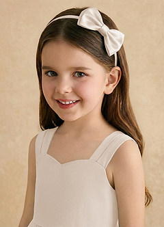 front Girls Satin Headband