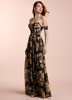 Lillian 블랙 멀티 맥시 드레스 image5