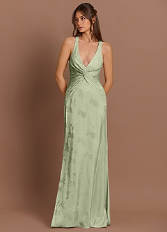 Vestido Verde Claro Largo Ilaria image3