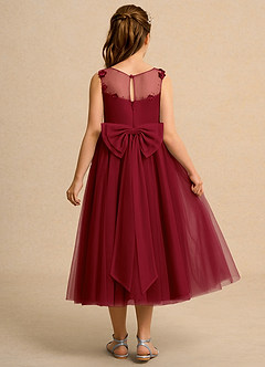 Azazie Snowball Girl Flower Girl Klänningar Klä Balklänning i Tyll Plisserad image2