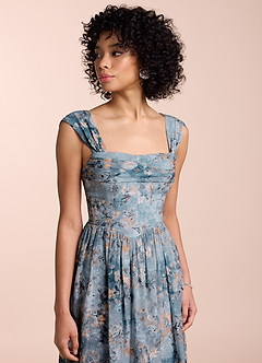 Vestido Azul Pálido Largo Aleah image5