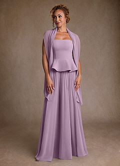 Azazie Josabeth Mother of the Bride Dresses Wisteria A-Line Pleated Chiffon Dress image4