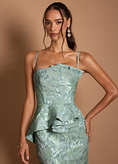 Vestido Salvia Plateada Largo Justine image3