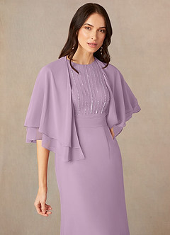 front Azazie Chiffon Double Layered Wrap