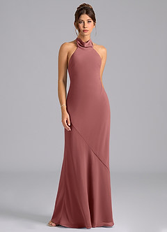 Azazie Velli Bridesmaid Dresses Amethyst Mermaid Bow Chiffon Dress image6