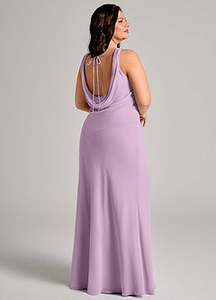 Azazie Rylina Bridesmaid Dresses Wisteria Mermaid Pleated Chiffon Dress image11