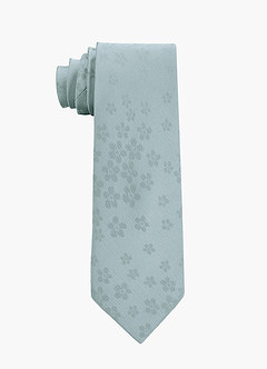 front Jacquard Wide Tie & Pocket Square Set