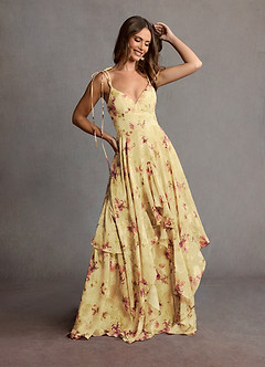 Robe Maxi Jaune Clair Harmony image4