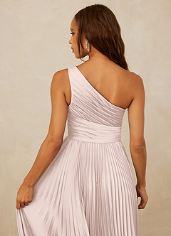 Christian Siriano Bridal for Azazie 1008 Bridesmaid Dresses Blushing Pink A-Line One Shoulder Stretch Satin Dress image6