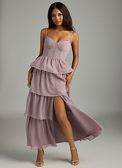 Azazie Kaiden Bridesmaid Dresses Dusk A-Line Sweetheart Neckline Chiffon Dress image9
