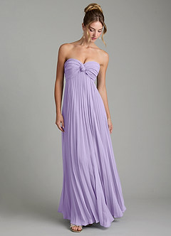Azazie Tempest Robes de demoiselle d'honneur Robe Empire Convertible en Mousseline de soie Corset Lilas image3