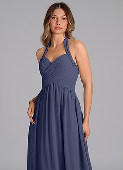 Azazie Darlyn Bridesmaid Dresses Stormy A-Line Pleated Chiffon Dress image7