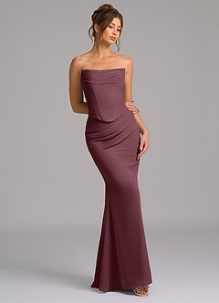 Azazie Sorrel Suknie dla druhen Syrena Gorset Szyfon Do ziemi Sukienka image7