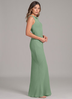 Azazie Allettie Bridesmaid Dresses Matcha Mermaid Chiffon Dress image7