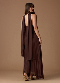 Nahla Truffle Allover Pleated Maxi Dress image3