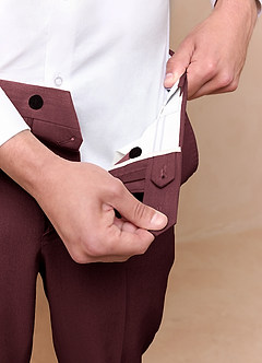 front James Cabernetrot 3-teiliger Anzug