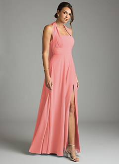 Azazie Tamira Suknie dla druhen Linia A Pofałdowany Szyfon Do ziemi Sukienka image7