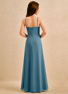 Azazie lolly Girls Formal Sukienki dla dziewczynek sypiących kwiaty Linia A Pofałdowany Szyfon Długość podłogi Sukienka image2