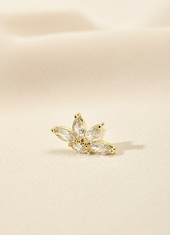 front Pendientes de pétalos de marquesa de cristal