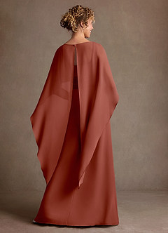 Azazie Marilla Suknie dla Matki Panny Młodej Linia A Pofałdowany Szyfon Długość podłogi Sukienka image3